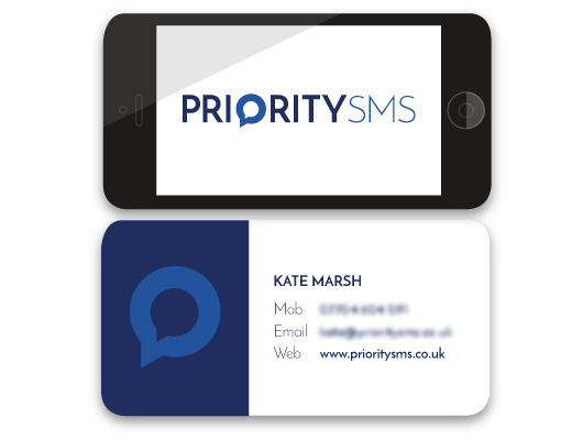 Business Card Design for PrioritySMS
