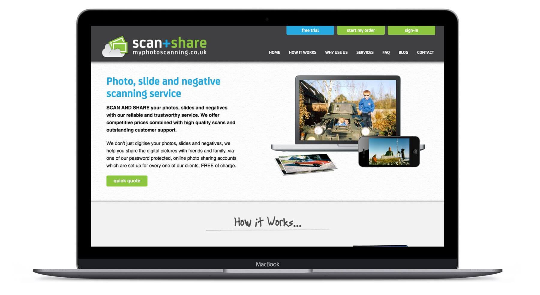 My Photo Scanning  - Brand & Ecommerce Website