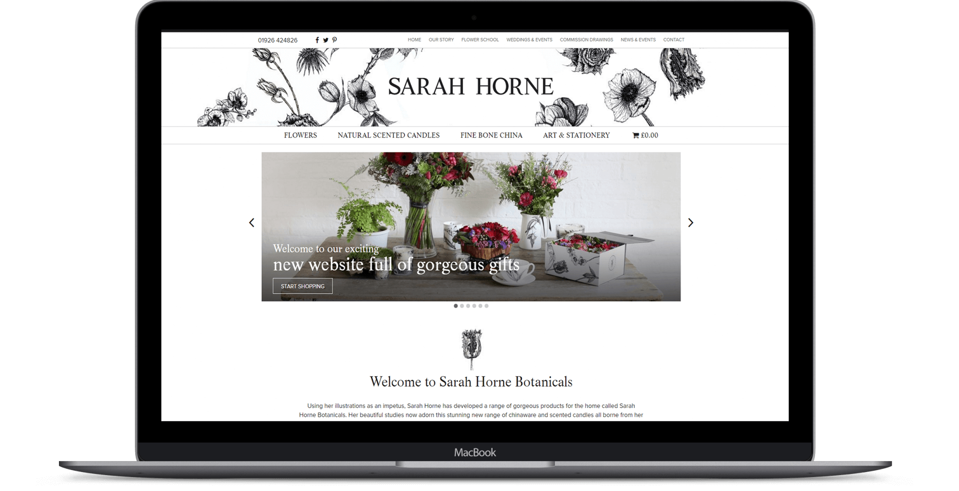 Sarah Horne  - Ecommerce Website